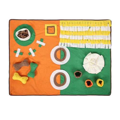 Schnüffelmatte für Hunde, Slow Food Spielzeug Matte, Hundepuzzle, sicheres und gesundes interaktives Geruchstraining Hundespielzeug für mittelgroße kleine und große Hunde Schnüffelmatte für Hunde, Slow Food Spielzeug Matte, Hundepuzzle, sicheres und gesundes interaktives Geruchstraining Hundespielzeug für mittelgroße kleine und große Hunde von awakentti