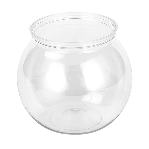Transparenter Behälter, kleines Aquarium, transparenter Behälter, Schreibtischdekoration, runde Fischschalen, Fischhalter, goldene Vase, Pflanzentopf, Süßigkeitengläser, Ornament für Betta und andere Transparenter Behälter, kleines Aquarium, transparenter Behälter, Schreibtischdekoration, runde Fischschalen, Fischhalter, goldene Vase, Pflanzentopf, Süßigkeitengläser, Ornament für Betta und andere von awakentti