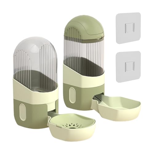 awakentti 2-in-1 Kaninchenfutterspender, automatischer Schwerkraft-Kaninchen-Futterspender und Wasserspender-Set, einfaches Nachfüllen, kein Verschütten, abnehmbarer Käfig, Haustier-Futterschale für awakentti 2-in-1 Kaninchenfutterspender, automatischer Schwerkraft-Kaninchen-Futterspender und Wasserspender-Set, einfaches Nachfüllen, kein Verschütten, abnehmbarer Käfig, Haustier-Futterschale für von awakentti