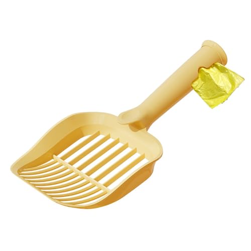 awakentti Pooper Scooper, Durable Cat Scooper Sifter, Cat Litter Scooper, Efficient Cat Litter Shovel, Cat Poop Scoop, Kitten Pooper Lifter, Speed Sifter Scooper (Yellow) von awakentti