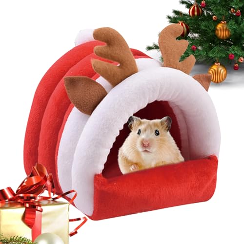 awakentti Weihnachtshamster Winter Warmbett, Kann als ChristmasHamster Streu oder Weihnachtshamster Sofa Bett verwendet werden, maschinenwaschbar und trocknergeeignet, für Hamster, Kaninchen awakentti Weihnachtshamster Winter Warmbett, Kann als ChristmasHamster Streu oder Weihnachtshamster Sofa Bett verwendet werden, maschinenwaschbar und trocknergeeignet, für Hamster, Kaninchen von awakentti
