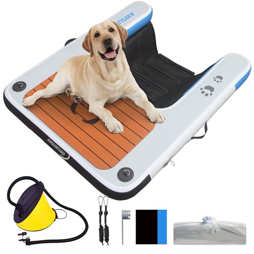 Aufblasbare Rampe für Hunde, Wassersport, schwimmende Plattform, Schwimmbadleiter, Boots-Dock-Rampe, Leiter, Wasserhundeleiter Aufblasbare Rampe für Hunde, Wassersport, schwimmende Plattform, Schwimmbadleiter, Boots-Dock-Rampe, Leiter, Wasserhundeleiter von awsumtaro