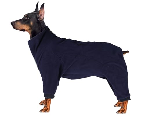 babepet Kuscheliges Hunde-Fleece mit Beinen, Ganzkörper-Haustierjacke mit Reißverschluss, Winterkleidung, ideal für Hunde im Innen- und Außenbereich, für kleine, mittelgroße und große Hunde von babepet