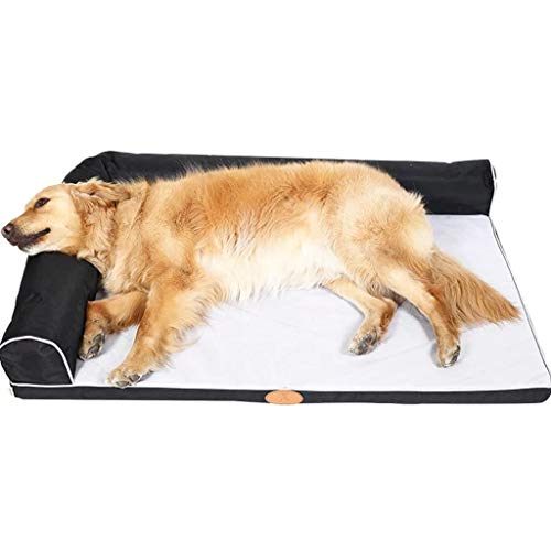 Haustierbetten, Haustierbett, Hunde- und Katzenkissen, vier Jahreszeiten, weich, warm, abnehmbar, maschinenwaschbar, kratzfest, für kleine und mittelgroße Haustiere (B, 120 x 80 cm) von badgebest