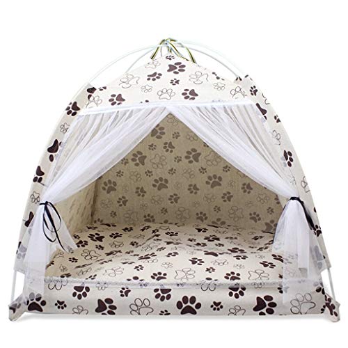 Haustierbetten, Haustiernest Hund Abnehmbare Waschbare Matte Teddy VIP Than Bear Samoyed Kleines Hundezelt Zelt Moskitonetz Hundeunterlage Haustierbett (D) von badgebest