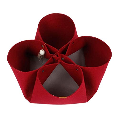 Haustierbetten, Hundebetten, Katzenbett, Haustiermatratze, kreatives Spiel, Katzen-Schlafsack, vier Jahreszeiten, Haustiernest, vielseitiger Katzentunnel, warm (B) von badgebest