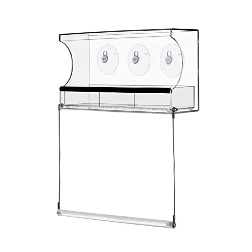 BAIRONG -VogelhäUschen Wetterfester Outdoor-Saugnapf-AufhäNger -VogelhäUschen mit 3-Teiligem Tablett und Dachabdeckung BAIRONG -VogelhäUschen Wetterfester Outdoor-Saugnapf-AufhäNger -VogelhäUschen mit 3-Teiligem Tablett und Dachabdeckung von BAIRONG
