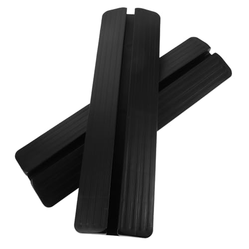 Balacoo 2 Stück Stützfüße für Haustiergitter rutschfeste Türschwellenleiste Fall Fußpedal für Treppen und Schutzgitter Vielseitig Einsetzbar Modernes Design Schwarz von balacoo