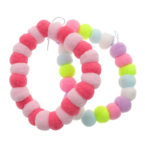 Balacoo 2Stücke Haustier mit Plüschball für und Elastisches Farbenfrohes Design für Fotoshootings und Besondere Anlässe zu Reinigen von balacoo