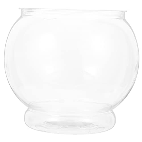 Balacoo Fish Tank Glass Containers Terrarium Feeding Decor Desktop Tank Container Clear Exquisite Globe Transparent Tabletop Fish Bowl Home Unbreakable Glass Vase Glass Vase Clear Vase von balacoo