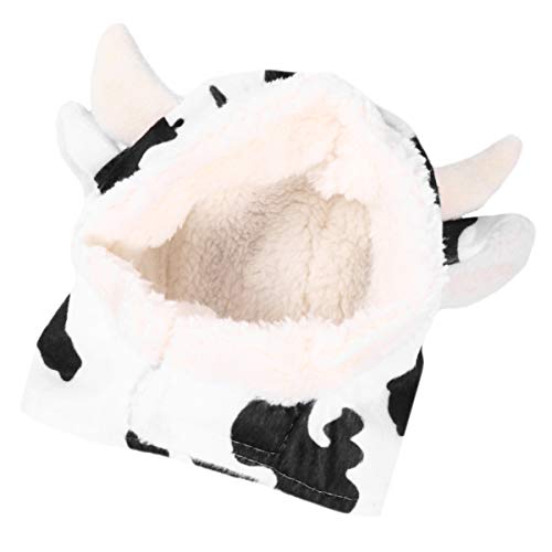 Balacoo Hund Kuh Hut Plüsch Haustier Kostüm Kuh Kopfbedeckung Ochse Bull Pet Kostüm Stirnband Cap Party Hund Katze Kleid Kopfschmuck 16 x 15 cm von balacoo