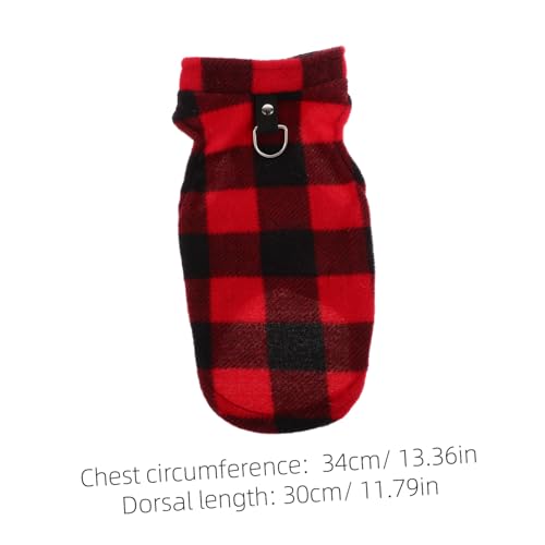 Balacoo Kleine Hunde Fleece Weste Warm und Bequem Polar Fleece Hundemantel mit D Ring Leinenbefestigung für Welpen und Haustierfotografie im Winter von balacoo
