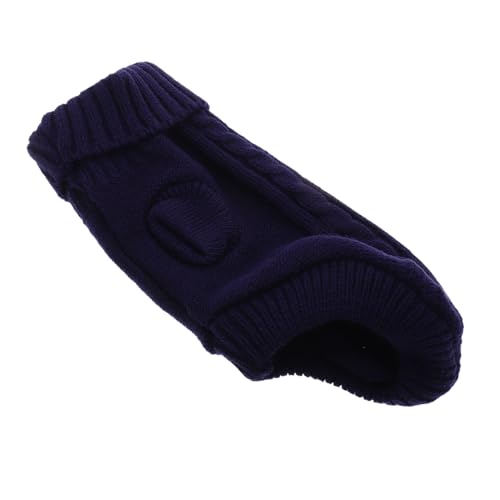 Balacoo Strickpullover für Kleine Hunde Warmes Rollkragen Hundepullover aus Weichem Garn Bequemer Haustierpullover für Welpen und Katzen Eleganter Einfarbiger Wintermantel von balacoo