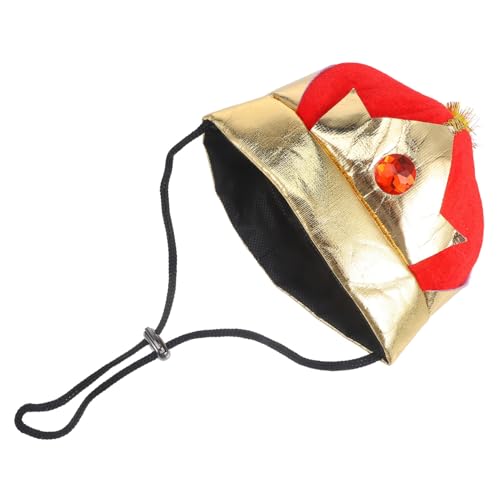 balacoo Verstellbarer Haustier Königskronen Hut aus Leichtem für Hunde und Katzen Party Accessoire mit Praktischem Einstellseil für Fotoshootings und Festtagsdekoration von balacoo