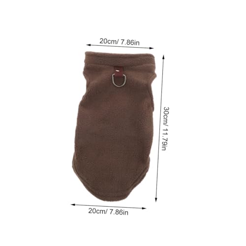 Balacoo Warme Hundeweste Ärmellos Fleecejacke Wintermantel für Kleine und Mittlere Hunde Winddicht Komfortabel Modisch D Ring für Leine Zubehör von balacoo