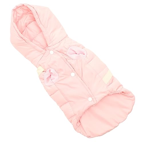 Balacoo Warmer Gefütterter Hundemantel mit Traktionsfunktion Bequemes Outdoor Hundekostüm für Kleine bis Mittelgroße Hunde Geeignet für Herbst und Winter mit Kapuze von balacoo