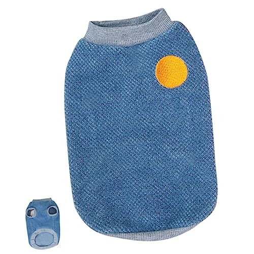 Balacoo Warmer Hundemantel für Winter Verschleißfestes Bequemes Haustier Weste Blau für Kleine Hunde Hundebekleidung für Täglichen Gebrauch Zartes Welpenkostüm von balacoo
