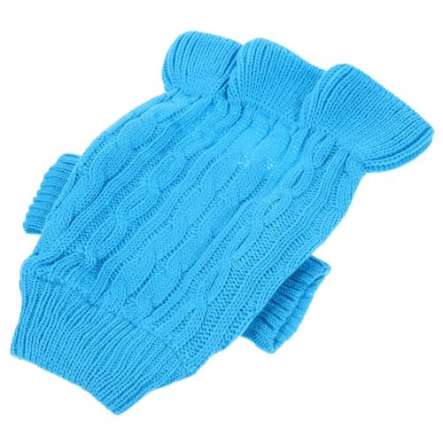 Balacoo Winddichter Hundepullover mit Rollkragen Atmungsaktiver Warmer Haustier Winterstrickpullover für Kleine Hunde Dehnbares Material Bequem und Einfach Anzuziehen Outdoor von balacoo