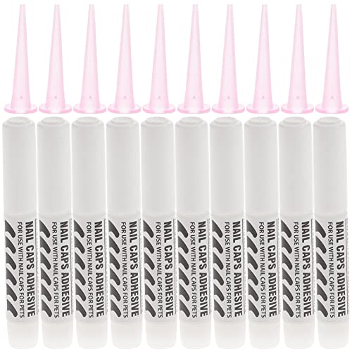 balacoo 10st Nagelkleber Für Hunde Kleber Für Kätzchen-nagelkappen Klebstoffe Für Kat Klauenkleber Nagelkleber Für Haustiere Nagelkappen Für Katzen Nagelschutz-kleber Spitz Pflege Kleber von balacoo