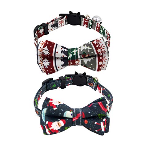 balacoo 2 Packungen Haustier Weihnachtsfliege Kleine Hundehalsbänder Verstellbares Katzenhalsband Personalisiertes Welpenhalsband Haustier Festliches Weihnachts-Weihnachtshalsband balacoo 2 Packungen Haustier Weihnachtsfliege Kleine Hundehalsbänder Verstellbares Katzenhalsband Personalisiertes Welpenhalsband Haustier Festliches Weihnachts-Weihnachtshalsband von balacoo
