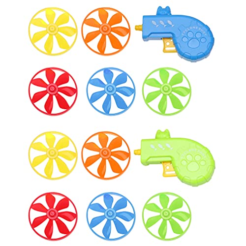 balacoo 2 Sets Katzen-Apportierspielzeug, lustig, interaktives Spielzeug, fliegende Scheibe, Untertasse, Launcher für Haustier-Training, Jagd, Jagd, Schlägen (zufällige Farbe) von balacoo