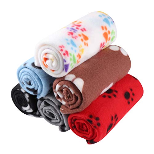balacoo 6 Packungen/Set Haustierdecken Katzenvliesdecken Weiche Welpendecke Kissen Schlafmatte mit Pfotenabdruck Haustier Bettdecke für Hunde Welpen Katzen 60X70cm balacoo 6 Packungen/Set Haustierdecken Katzenvliesdecken Weiche Welpendecke Kissen Schlafmatte mit Pfotenabdruck Haustier Bettdecke für Hunde Welpen Katzen 60X70cm von balacoo
