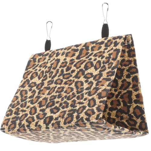 balacoo Hängendes Hamsterhaus für Kleintiere Warmes Nest aus Plüsch für Hamster Rennmäuse und Meerschweinchen Sofa Bett und Reisen Leopard Design von balacoo