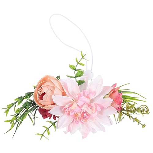 balacoo Haustier Blumenkranz Kopfbedeckung für Katzen Frischer Natürlicher Look für Hochzeiten und Besondere Anlässe und Bequem für Welpen und Haustiere von balacoo