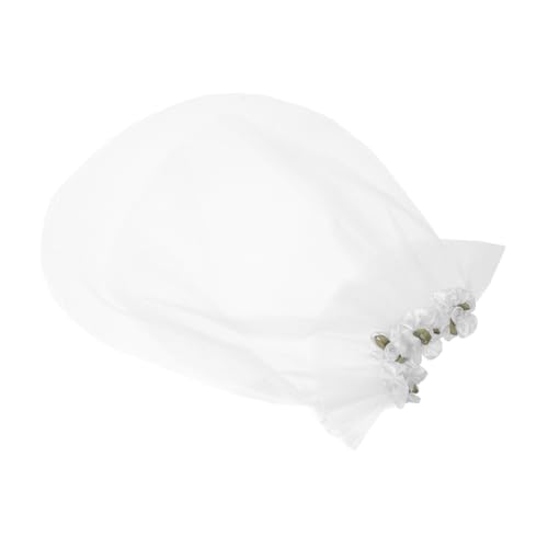 balacoo Hundekopfschmuck Schleier mit Schleife für Kleine Hunde Distinctive Hochzeitsaccessoire Material für Komfortablen Sitz Vielseitig Einsetzbar für Festliche Anlässe und von balacoo