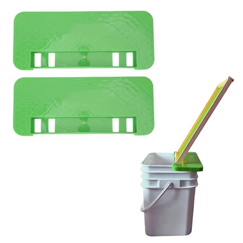 banapoy 2pcs Unklappende Tankhalter, Plastikhonigschatzer -Schaber -Werkzeug -Bienenzucht Flacher Honigschaufelhalter -Schaber -Schaberwerkzeug für Bienenstockrahmen (Green) von banapoy