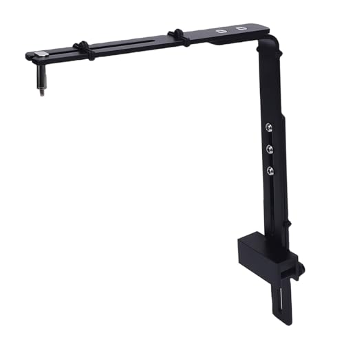 banapoy Aquarium -Beleuchtungshalter, Aquarium LED Light Lampen -Stand Kit Aluminiumlegierung Fischtank Leuchte Hängehalterung für Reptilienschildkrötenpanzer (Black) von banapoy