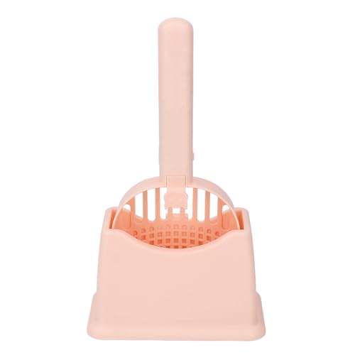 banapoy Elektrischer Katzenstreu-Scooper mit Halter, Wiederauf Ladbare Katzenstreu-Schaufel mit Starker Vibrierender Katzenstreu-Schaufel für Wurf Kiste, Kitty Poop Scooper Stand von banapoy