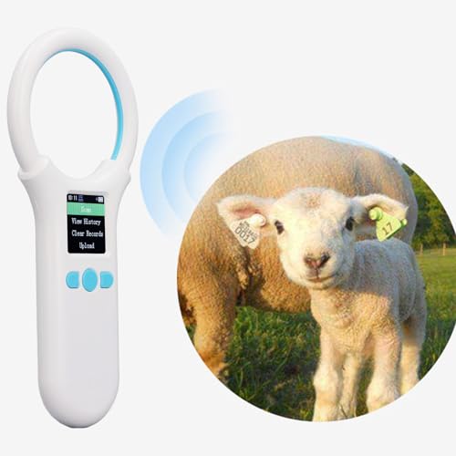 banapoy Mikrochipscanner für Haustiere, 500 Datenspeicher Chipleser für Katzen und Hunde Kabelloser RFID-Tierchip-ID-Leser für EMID FDX B, Tiermarkenleser mit Bildschirm für Kuh, Schaf banapoy Mikrochipscanner für Haustiere, 500 Datenspeicher Chipleser für Katzen und Hunde Kabelloser RFID-Tierchip-ID-Leser für EMID FDX B, Tiermarkenleser mit Bildschirm für Kuh, Schaf von banapoy