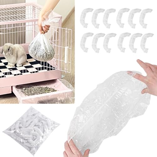 50 Stück Kaninchen-PIPI-Matte Einweg-Käfigfolie Folie für Käfig Hasenkäfigeinlage Einweg-Kaninchenkäfig-Einlage Einwegfolie Einwegwindeln für Meerschweinchen Kaninchen Hamster Chinchillas, 35x25 cm von bangminda