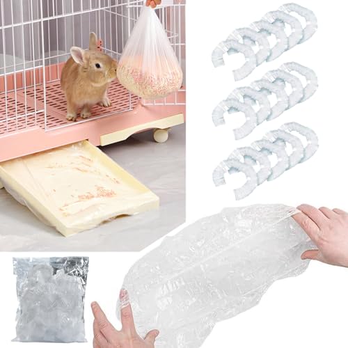 50 Stück Kaninchen-PIPI-Matte Einweg-Käfigfolie Folie für Käfig Hasenkäfigeinlage Einweg-Kaninchenkäfig-Einlage Einwegfolie Einwegwindeln für Meerschweinchen Kaninchen Hamster Chinchillas, 90x60 cm von bangminda