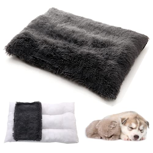 bangminda Hundebett Katzenbett Plüsch Hunde Waschbar Hundekissen Abnehmbar Bezug Hundekorb Hundematte für Hundekäfig Anti-Rutsch-Boden Hundesofa für Katzen Kleine Hunde Kleintiere Haustierbett von bangminda