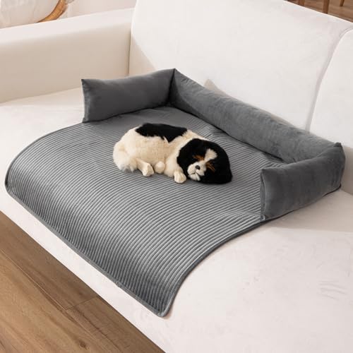 bangminda Hundedecke Waschbar Couchkissen für Hunde Katzen, Sofaschutz Hundebett für Hunde Katzen Kofferraumschutz Hundematte Hundesofa mit Reißverschluss, 45x70x10 von bangminda