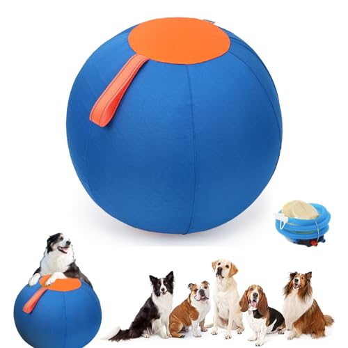 bangminda Hundespielball 17,7" Herding Ball für Hunde Hüteball Robuste Hundespielzeug Set Pferdespielzeug Große Ball für Mittelgroße und Große Hunde Interaktiv Hundespielzeug Training Herding (45 cm) von bangminda