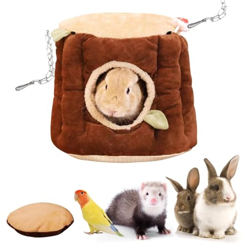 bangminda Meerschweinchen Hängematte für Ratten Frettchen Hängematte für Kleintier Weich Warme Kleintier Hängematte Haustier-Hängematte für Eichhörnchen Chinchilla Mäuse Nagetiere (30 * 27CM) von bangminda