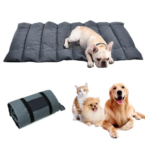 Wasserdichte Hundematte für Outdoor Faltbar Waschbares Hundebett Grosse Hunde Tragbare Hundematte für Haustiere Picknickdecke Multifunktionales Reisedecke für Den Hunde Katzen 110x68 cm (Grau) von bangminda