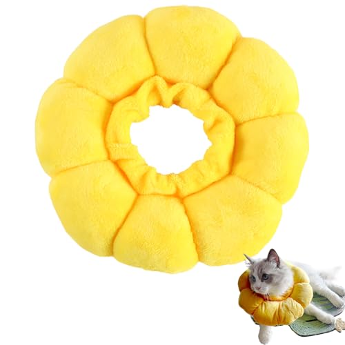 Sonnenblume Halskrause Katze,Halskrausen Für Katzen,Katzen Halskrause,Katze Halskrause,Katzenkragen,Leckschutz Katze,Halskrause Katze Weich,Für Katzen Kleiner Hunde Nach Operation Und Verletzungen von banjiabb