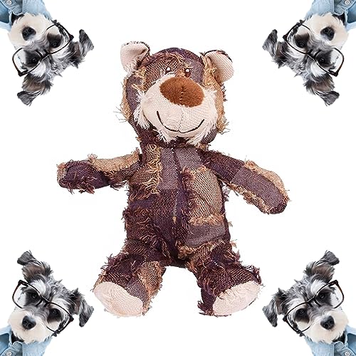 baodaotiehe Plüsch Hundespielzeug,Quietschendes Hundespielzeug,Extreme Bear Dog Toy,Squeaky Dog Toys Durable,Indestructible Plush Dog Toy（22 * 17 * 15 cm） (Purple) von baodaotiehe