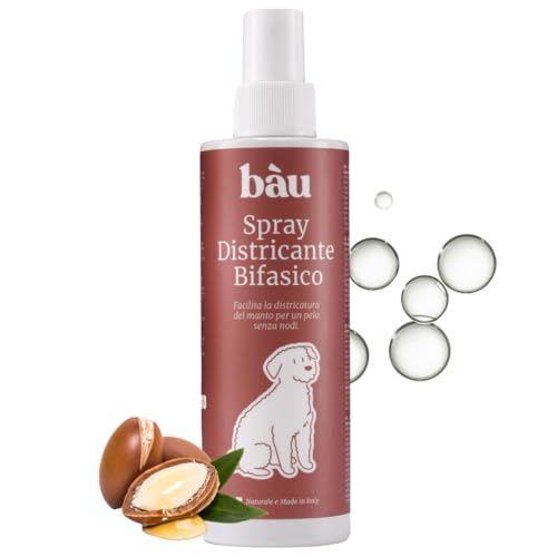 Bau Cosmesi Spray zum Entwirren von Knoten für Hunde und Katzen – Zweiphasiges Entwirrungsmittel mit Hyaluronsäure und Arganöl – Ideal als Entwirrungsmittel für langhaarige Hunde und Katzen – Helles Bau Cosmesi Spray zum Entwirren von Knoten für Hunde und Katzen – Zweiphasiges Entwirrungsmittel mit Hyaluronsäure und Arganöl – Ideal als Entwirrungsmittel für langhaarige Hunde und Katzen – Helles von bàu