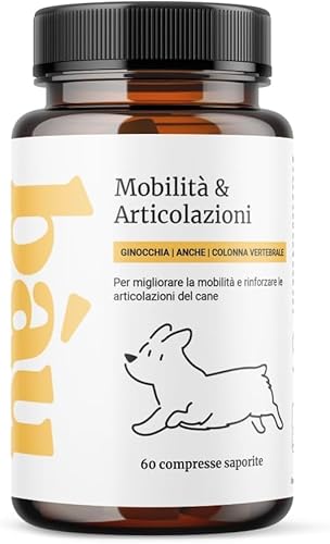 bàu Nahrungsergänzungsmittel für Hunde, Chondroprotektoren für Hunde, verbessert die Mobilität und stärkt die Gelenke mit grüner Muschel, Chondroitin und Glucosamin – 60 Tabletten von bàu