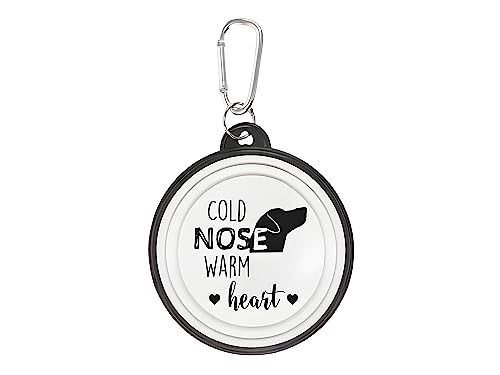 Hundenapf Cold Nose warm Heart Walkies by bb-Klostermann - Faltbarer Hundenapf to go von bb-Klostermann