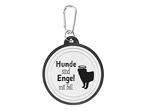 Walkies Hundenapf faltbar Hunde sind Engel mit Fell von bb-Klostermann