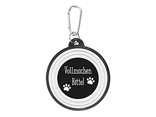 Walkies Hundenapf faltbar Vollmachen Bitte! von bb-Klostermann