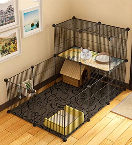 Kleintier-Laufstall, Indoor Meerschweinchenkäfig Erweiterbar C&C Käfig Igel-LaufstallFür: Meerschweinchen/Hasen/Nager/Chinchilla/Frettchen/Zwergkaninchen (Size : 70 * 105 * 70CM) von beaka