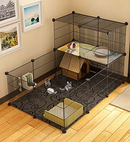 Kleintier-Laufstall, Indoor Meerschweinchenkäfig Erweiterbar C&C Käfig Igel-LaufstallFür: Meerschweinchen/Hasen/Nager/Chinchilla/Frettchen/Zwergkaninchen (Size : 70 * 140 * 70CM) von beaka