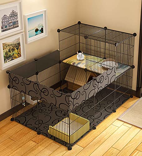 Kleintier-Laufstall, Indoor Meerschweinchenkäfig Erweiterbar C&C Käfig Igel-LaufstallFür: Meerschweinchen/Hasen/Nager/Chinchilla/Frettchen/Zwergkaninchen (Size : 70 * 140 * 70CM-B) von beaka